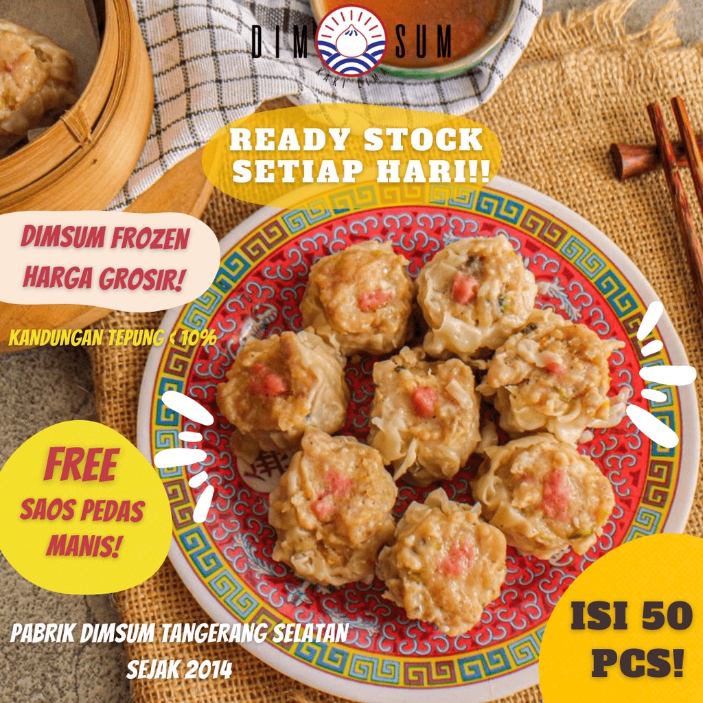 Jual Dimsum Siomay Ayam Premium Pabrik Dimsum Halal Grosir Reseller