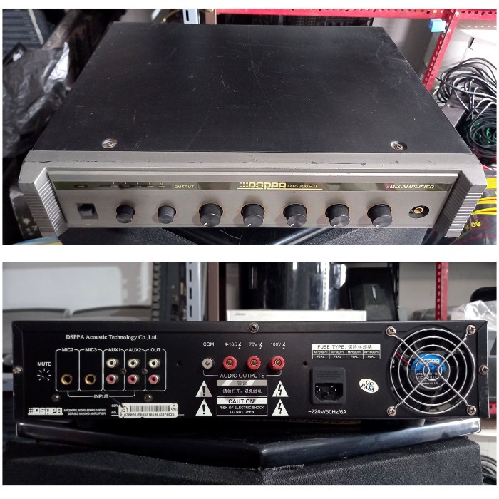 Jual DSPPA MP 300P Power Mixer/Amplifier Sound System Impor Original
