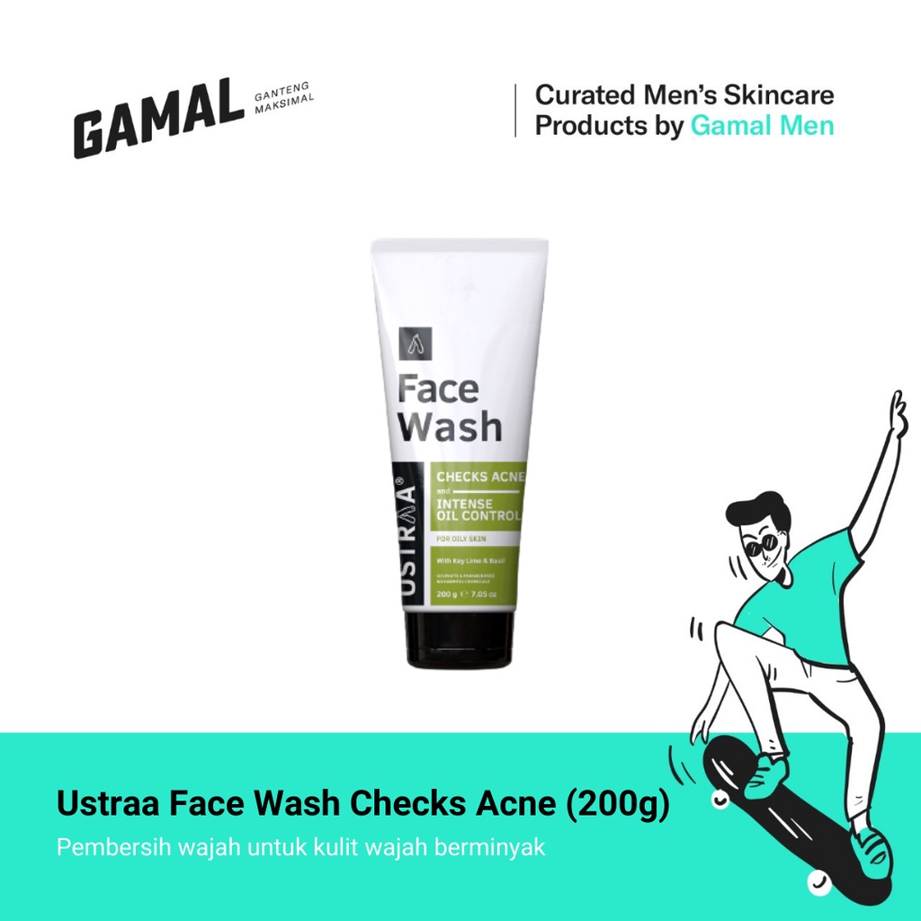 Jual Ustraa Face Wash Oily Skin (200g) Shopee Indonesia