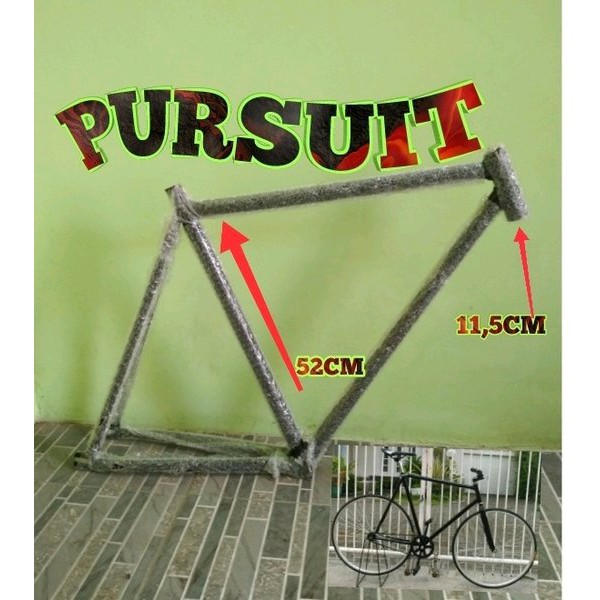 MURAH Frame Fixie Pursuit Frame Fork Fixie Frame Fixie 52 Frame Fixie Hitam Frame Tinggi Frame