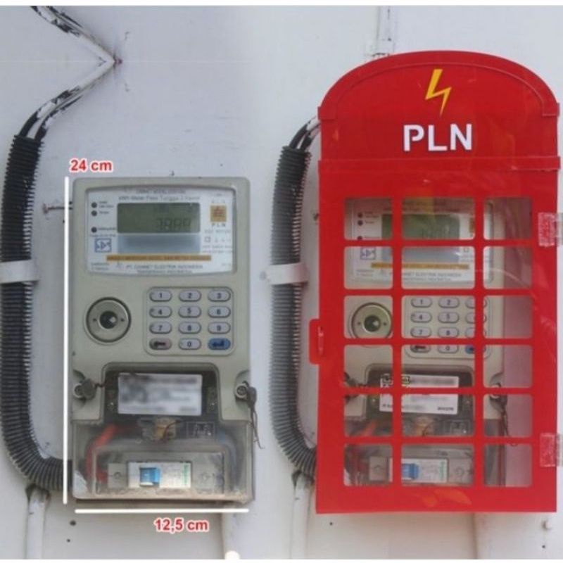 Jual Box Meteran Token Besar/ Model British Thelephone booth/ Box ...