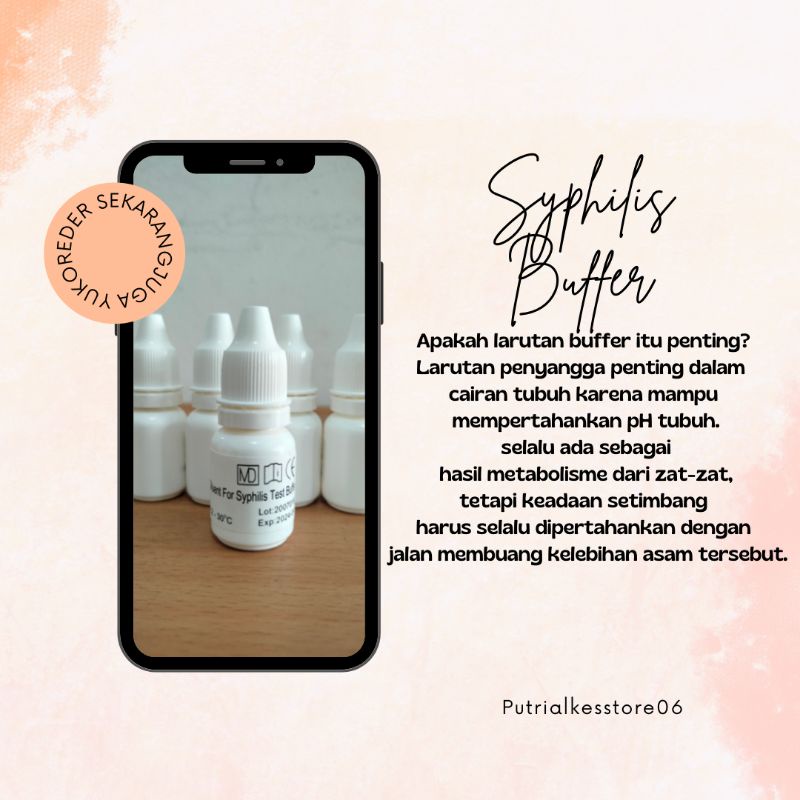 Jual Syphilis Test Buffer |Liquid Buffer Syphilis 10ml | Shopee Indonesia