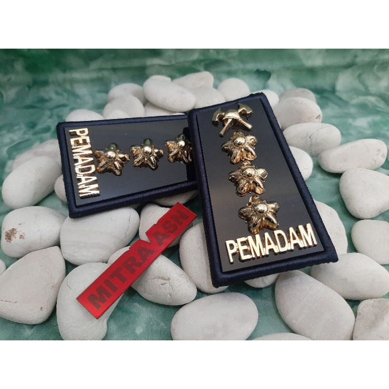 Jual Pangkat Pdh Pemadam Damkar 4B Kain Akrilik | Shopee Indonesia