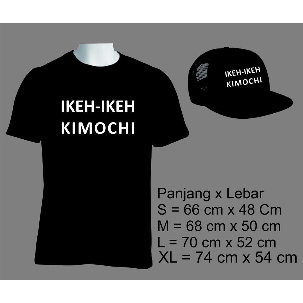 Jual PAKETAN KAOS DAN TOPI IKEH IKEH KIMOCHI | Shopee Indonesia