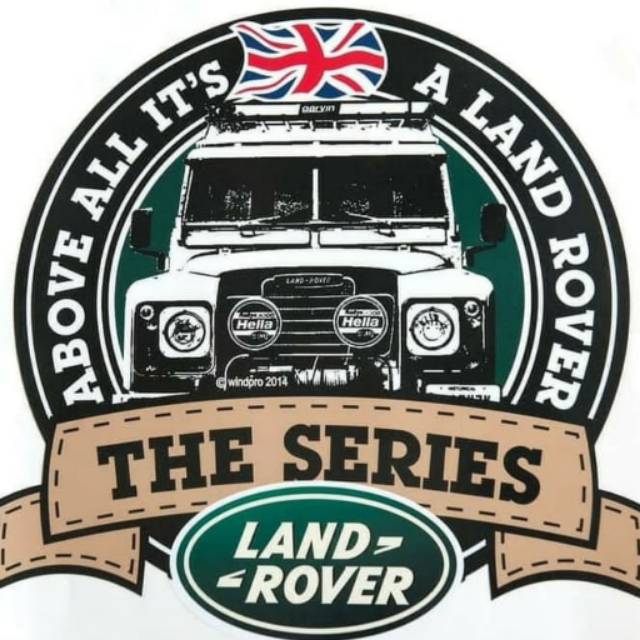Jual Sticker Printing Land Rover The Series buat Pintu | Shopee Indonesia