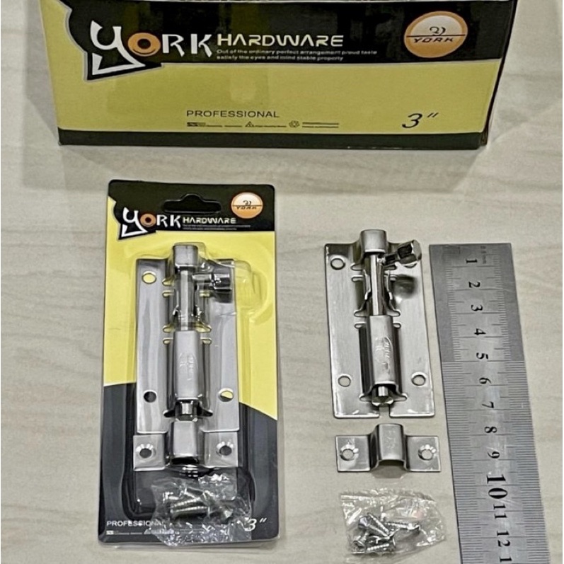 Jual YORK 3” Grendel 3”inci stainless asli Gerendel pintu ss asli 3inci ...