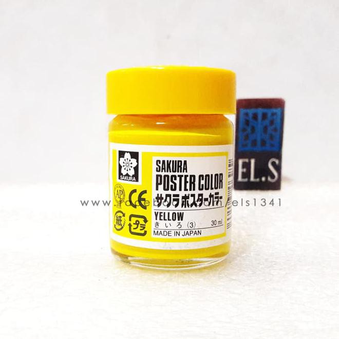 Jual Sakura Poster Color 30 ML Yellow (Cat Poster) | Shopee Indonesia