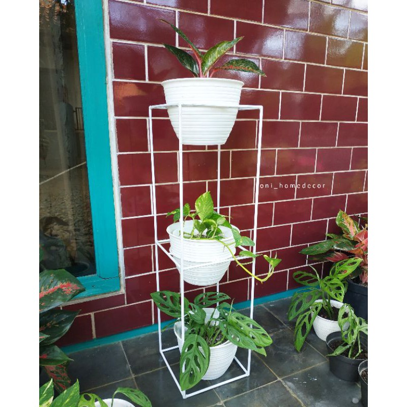 Jual Rak Pot Bunga Besi Standing Pot Besi Shopee Indonesia