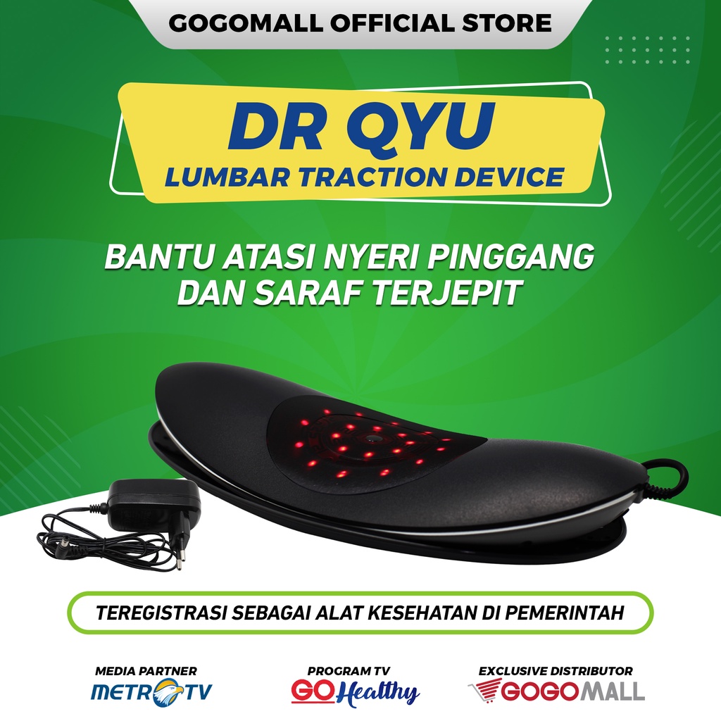 Jual DR. QYU LUMBAR TRACTION DEVICE ALAT TERAPI SYARAF TERJEPIT SAKIT