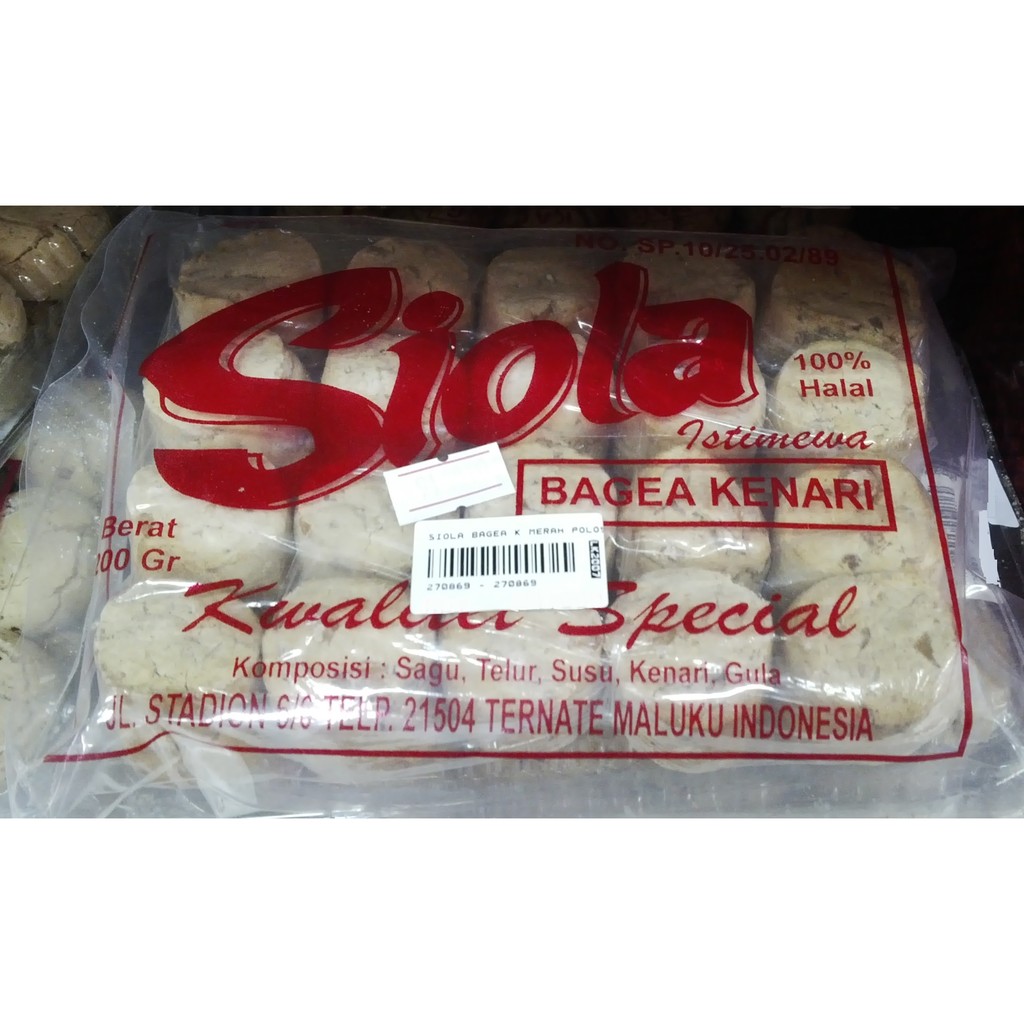 Jual Siola Bagea Kenari Merah 200 Gr Ole Ole Jajanan Cemilan Kue Khas Manado Ternate