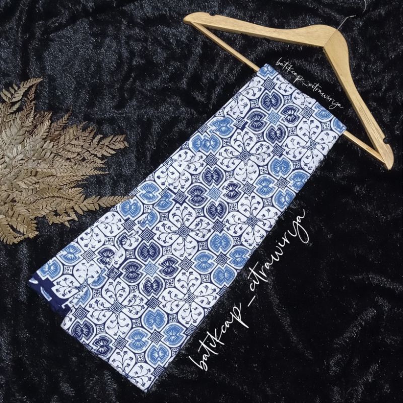 Jual Kain Batik Cap Garutan Dua Warna Biru Shopee Indonesia