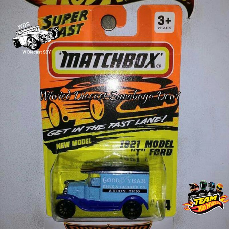 Jual Matchbox MBX Super Fast 1921 Model T Ford Good Year Classics Old ...