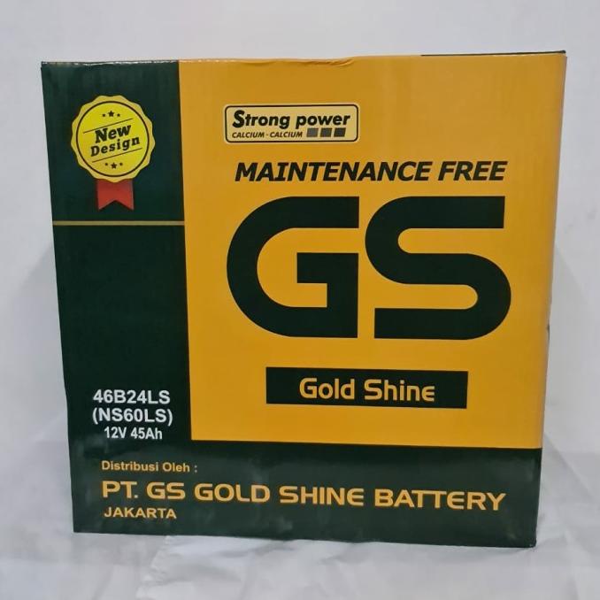 Jual Aki GS NS60LS 46B24L(S) Maintenance Free Accu kering langgengb4