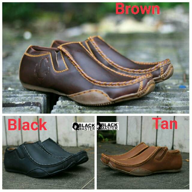 Jual (COD) SEPATU SLOP FORMAL KERJA KULIT ASLI BLACKMASTER FERaI ORI ...