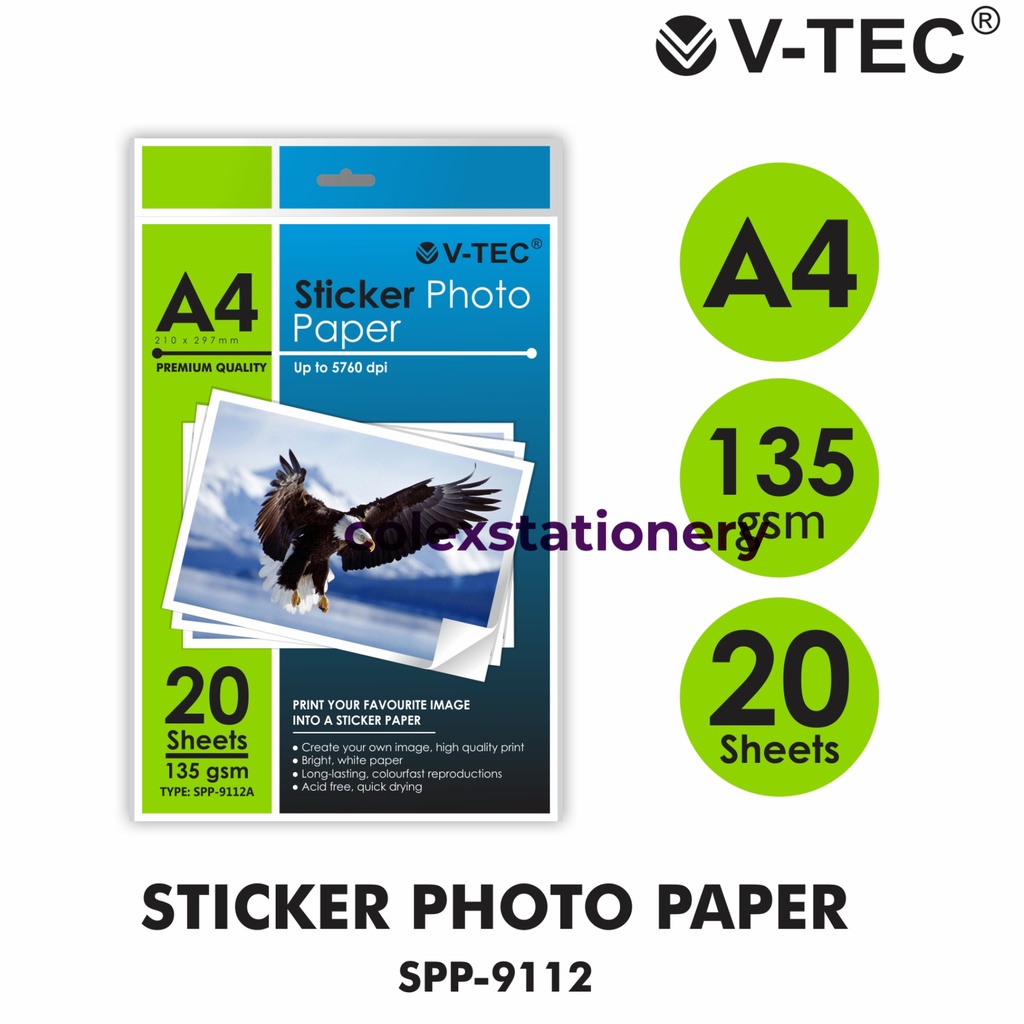 Jual Kertas Foto / Sticker Photo Paper A4 135 Gsm | Shopee Indonesia