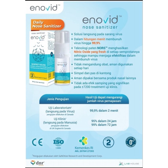 Jual Enovid Nasal Spray Spray Anti Covid Shopee Indonesia