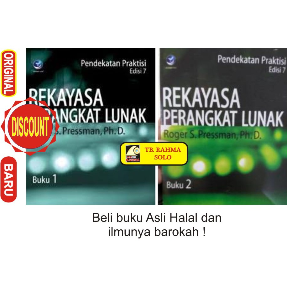 Jual REKAYASA PERANGKAT LUNAK Pendekatan Praktisi Edisi 7 Buku 1 Dan 2 ...