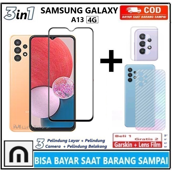 Jual Promo Paket 3in1 Tempered Glass Samsung Galaxy A13 4g A13 5g M23 5g A14 4g A14 5g A04s A54 2295