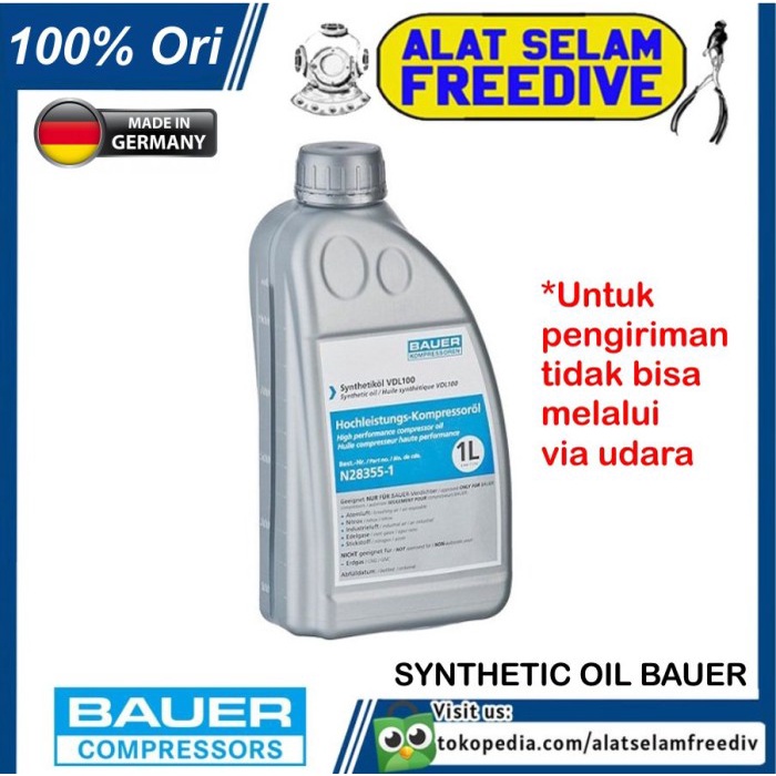 Jual Bauer Synthetic Oil N28355 Compressor Oli Kompresor Selam Diving ...