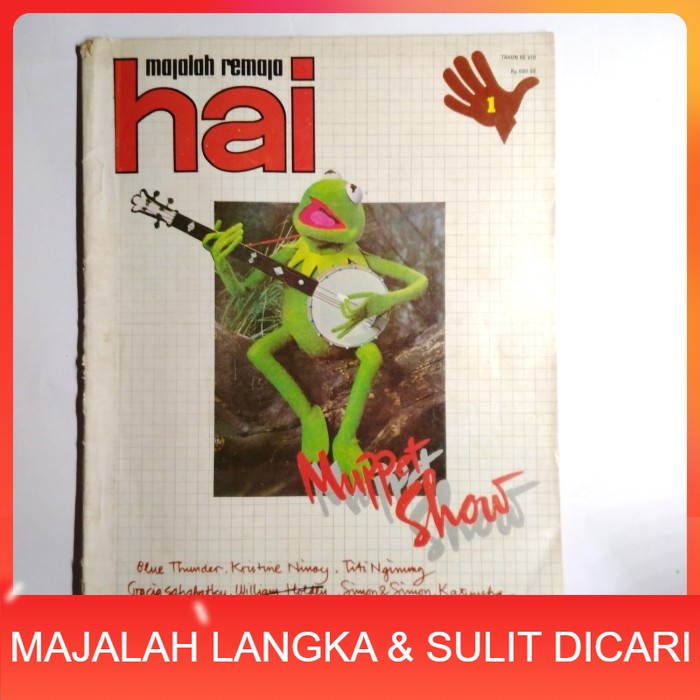 Jual Majalah HAI No.1 Jan 1984 Cover MUPPET SHOW Langka | Shopee Indonesia