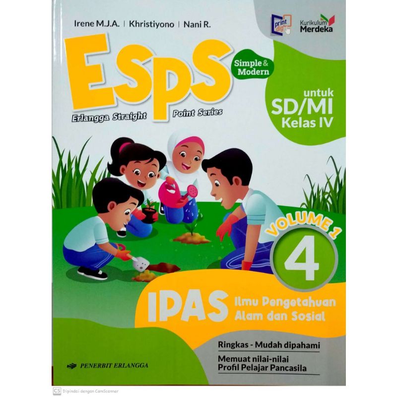 Jual BUKU ESPS IPAS ILMU PENGETAHUAN ALAM DAN SOSIAL KELAS 4 VOL 1 ...