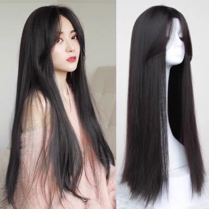 Jual Wig Rambut Palsu Akemi Curtain Bangs Tanpa Poni Lurus Smoothing Cm Shopee Indonesia