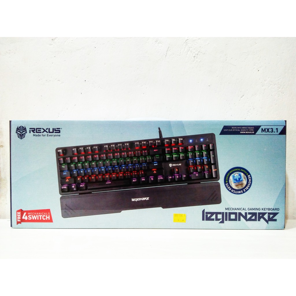 Jual REXUS Keyboard Gaming Mechanical Legionare MX3.1 - Brown Switch ...