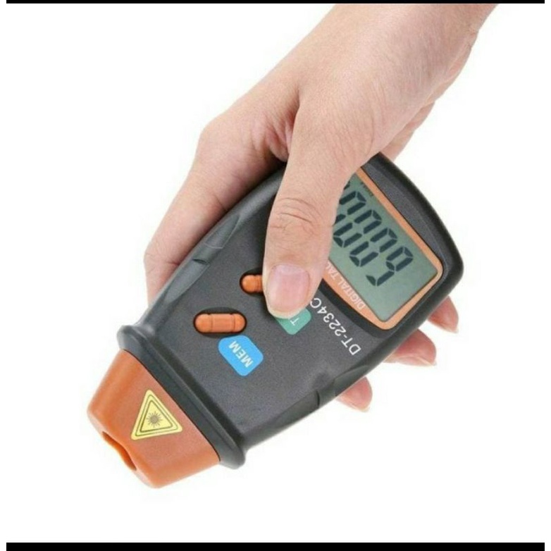 Jual alat ukur RPM Digital Tachometer laser infrared pengukur putaran ...