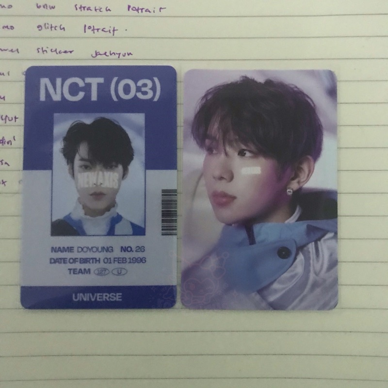Jual [ ready ] id card universe doyoung pc konsep shotaro photocard