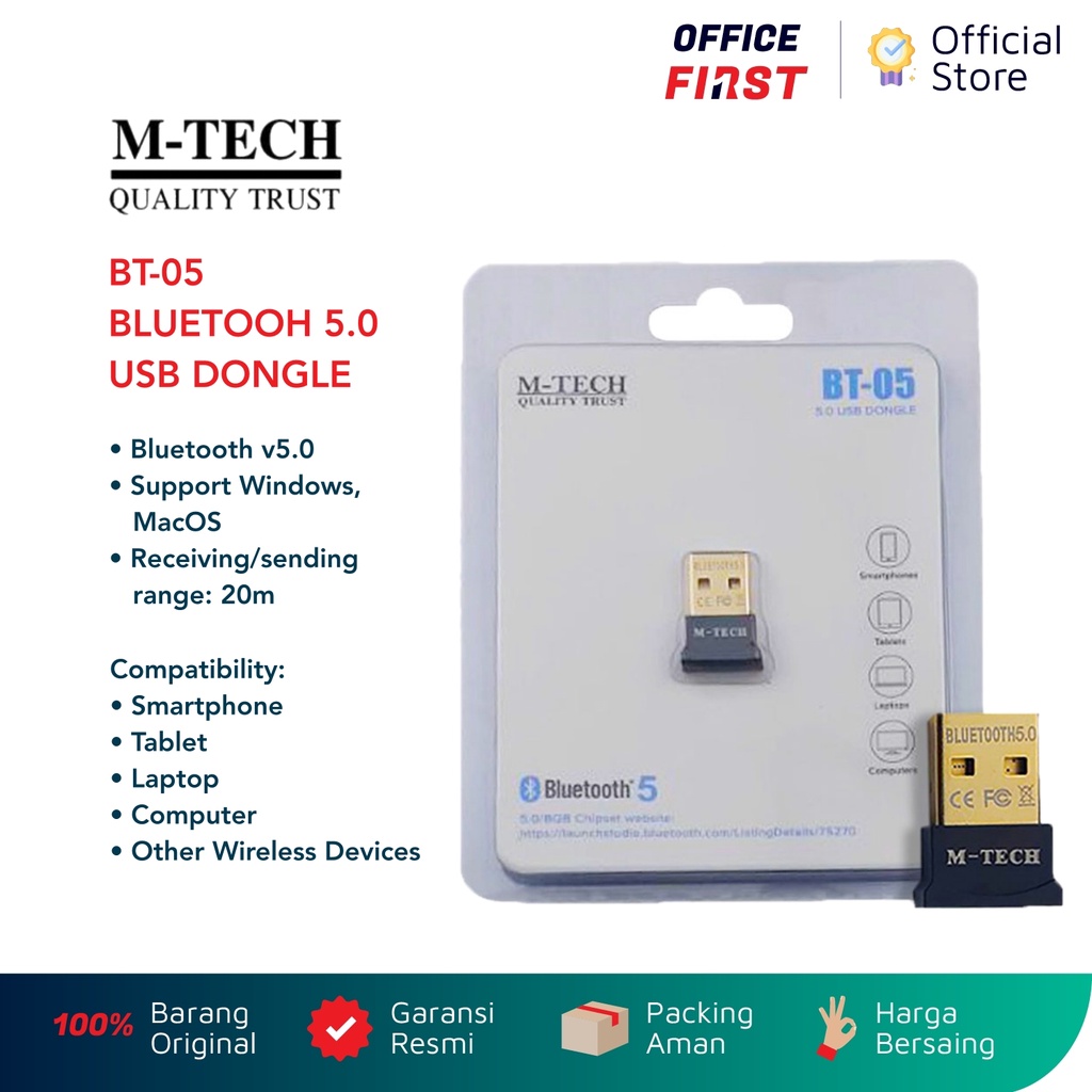 Jual m tech bt 05 bluetooth 5 0 usb dongle adapter nano v5 bt05 mtech