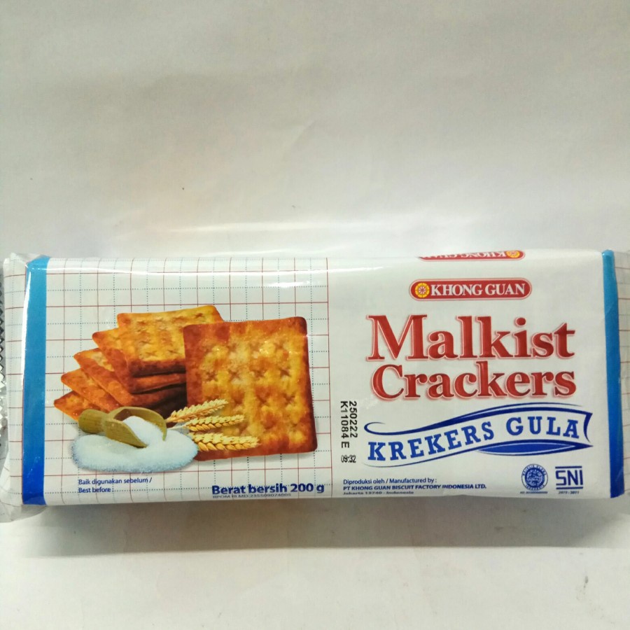 Jual Khong Guan Malkist Krekers Krim Gula 200gr | Shopee Indonesia