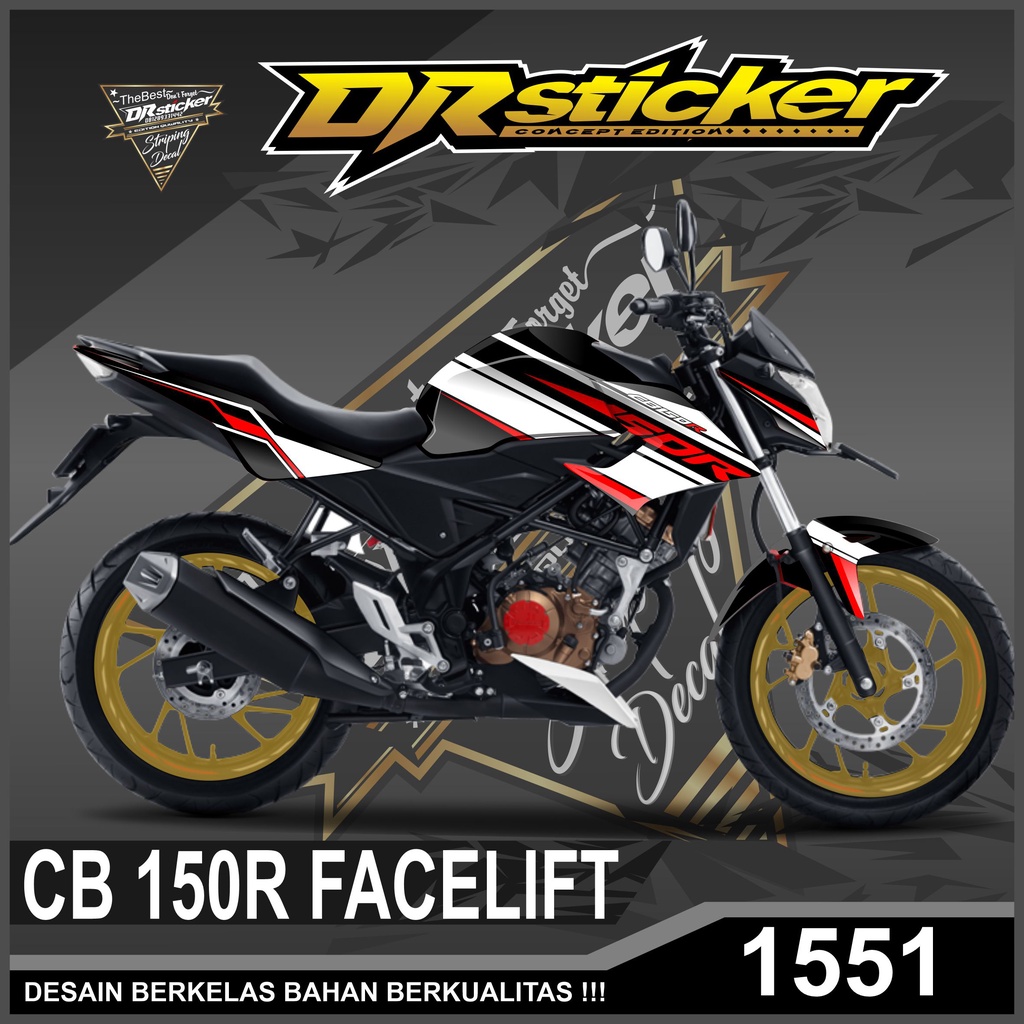 Jual Decal Costum Sticker CB 150R FACELIFT Full Body Desain Grafis ...