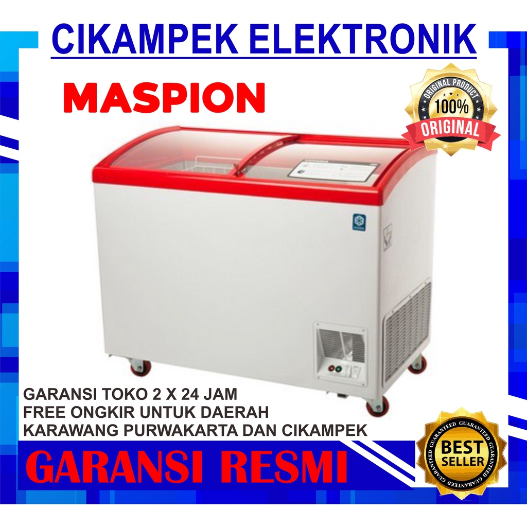 Jual Chest Freezer Box Maspion Ufh C Sliding Kaca Liter Ufh C Shopee Indonesia