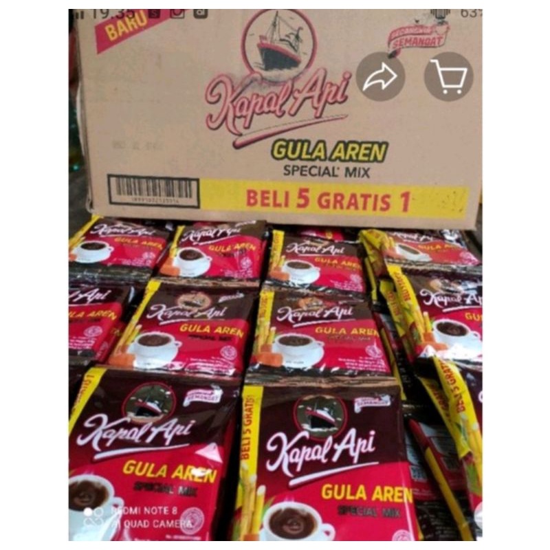 Jual Kapal api mix gula aren 23 gram 1 renteng gratis 2 pcs | Shopee ...