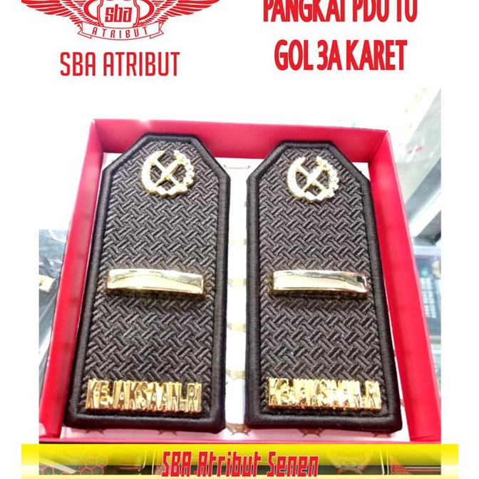 Jual Pangkat Pdu Kejaksaan Ri Gol 3A Akrilik Premium Seragam Baru ...