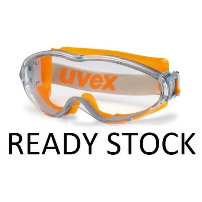 Jual UVEX Safety Goggles, Ultrasonic Orange/Grey, HC-AF Clear-9302245 ...