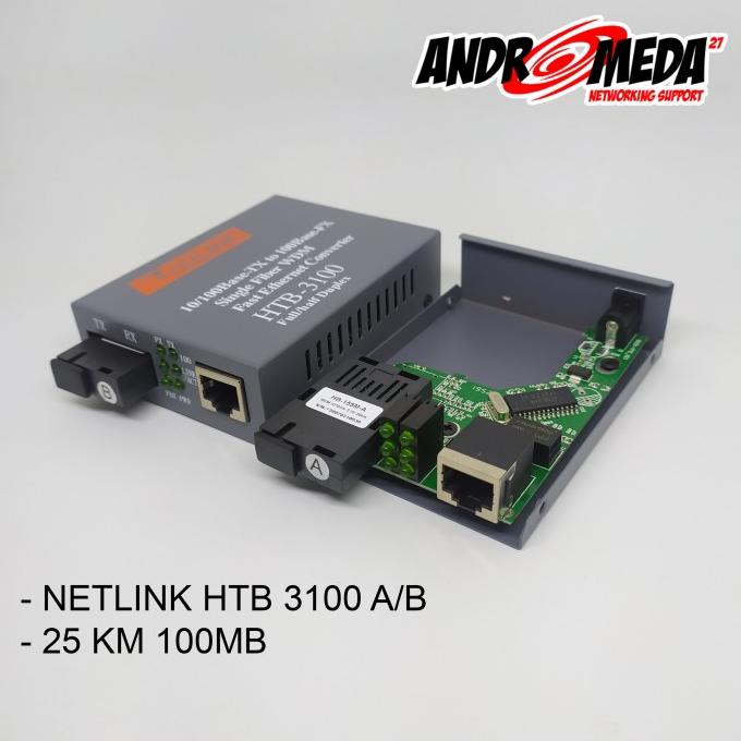 Jual Netlink Media Converter Fiber Optik Htb 3100 - Side A Atau Side B ...