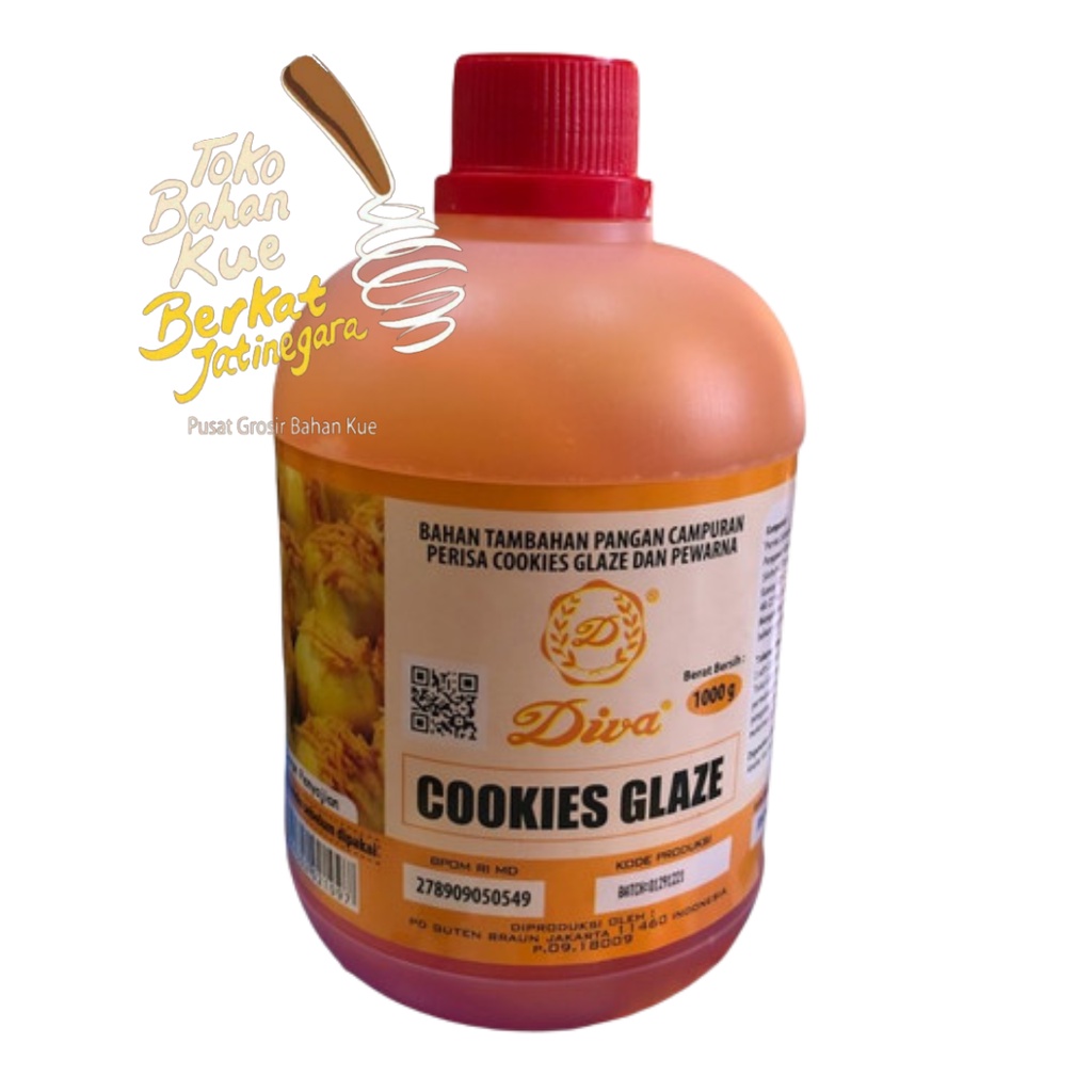Jual DIVA COOKIES GLAZE 1 LT / PENGKILAP ROTI KUE KERING NASTAR COOKIE ...
