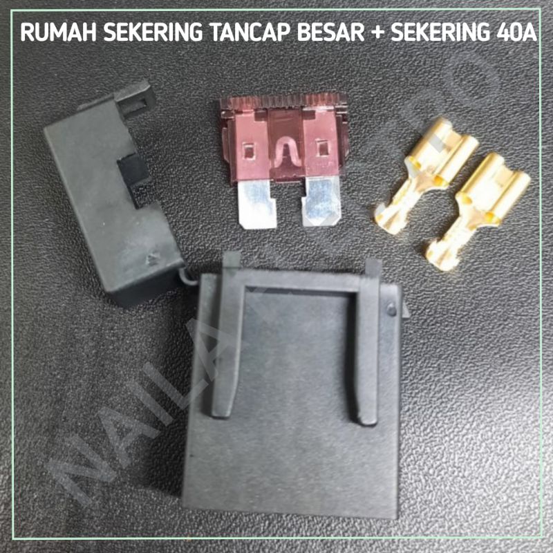 Jual Fuse Holder Blade Besar Motor Mobil Sekering Tancap Ampere A Shopee Indonesia