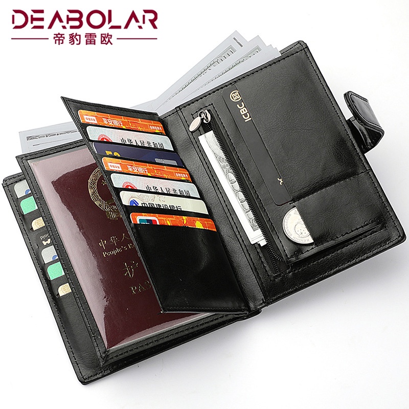 Jual DOMPET LIPAT PRIA PASPOR KULIT BERSHAL CARD HOLDER SLOT KARTU