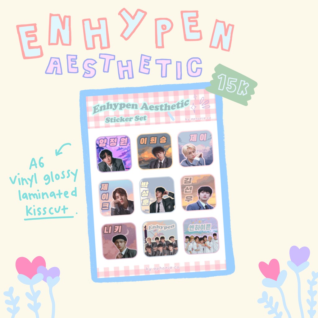 Jual Enhypen Aesthetic Sticker | Shopee Indonesia
