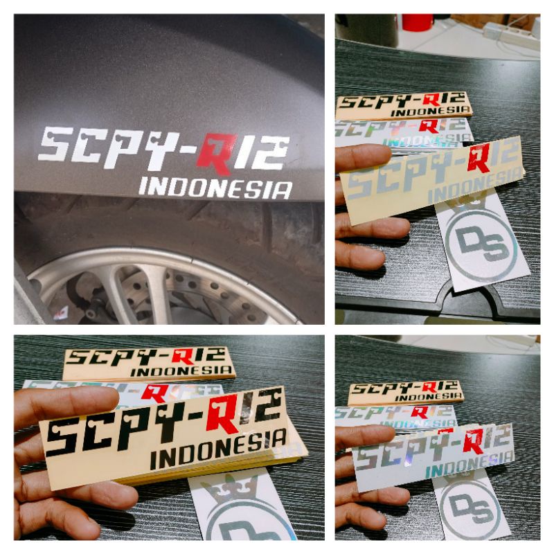 Jual sticker cutting SCPY-R12 INDONESIA sticker scoopy | Shopee Indonesia