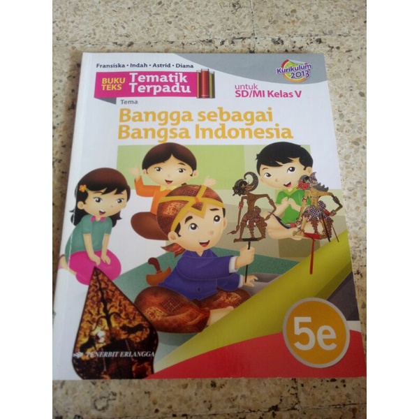 Jual BUKU TEMATIK Erlangga TERPADU KELAS 5 SD (5E) | Shopee Indonesia