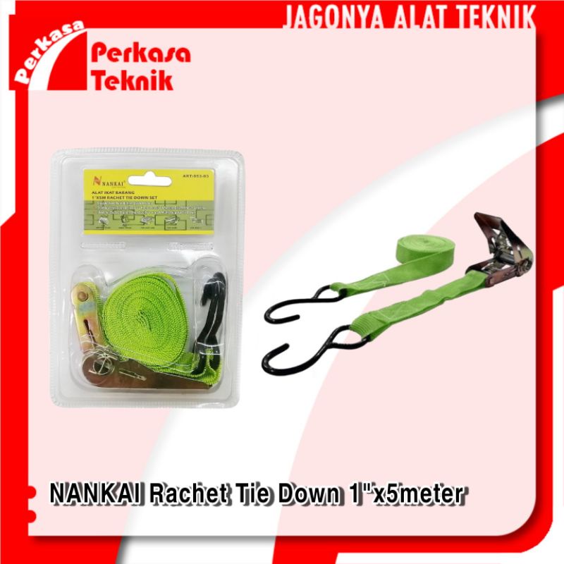 Jual Rachet Tie Down 1 X 5 Meter Nankai Tali Rachet Pengikat Barang 1