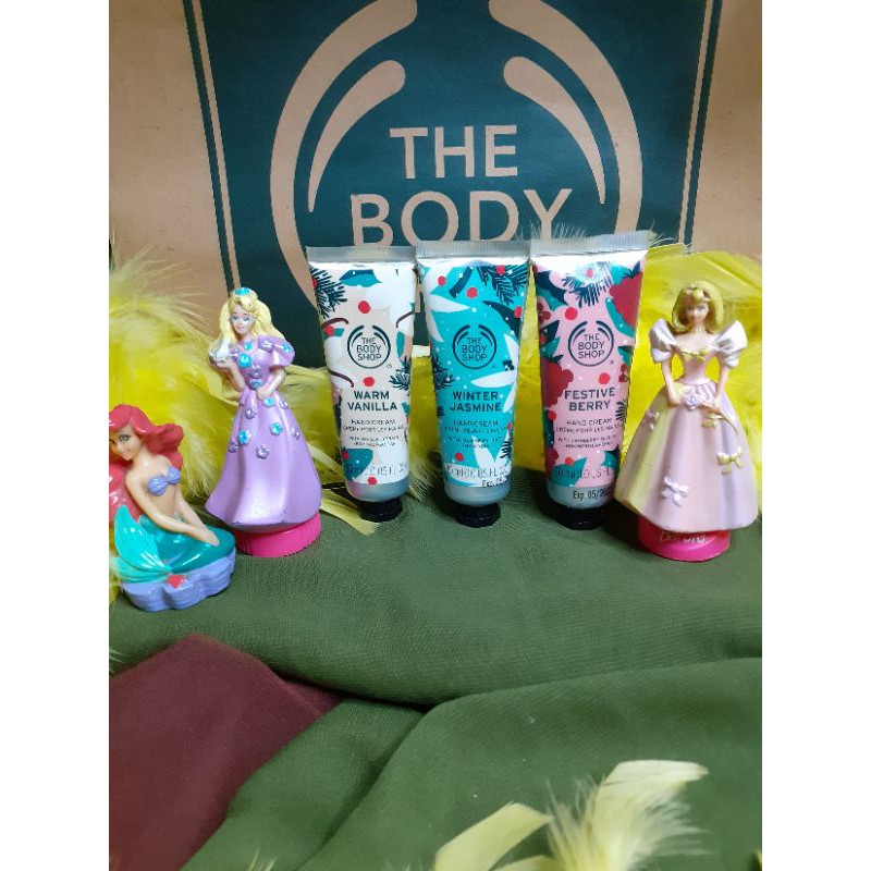 Jual THE BODY SHOP hand cream 30ml the body shop winter jasmine / warm