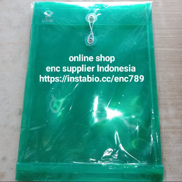 Jual eagle 6 pcs map plastik folio tali E-211V data bag stopmap f4 e ...