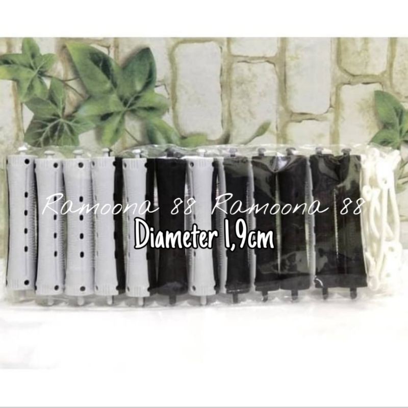 Jual ROTTO Roll Keriting Rambut Abu Hitam 1,9cm 12pcs | Shopee Indonesia