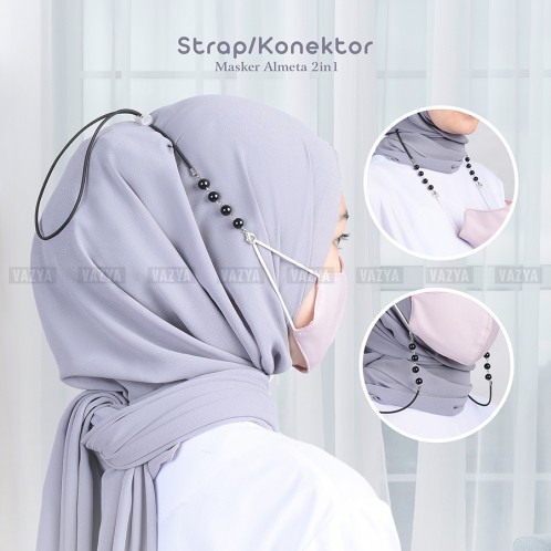 Jual Strap Konektor Connector Masker Almeta 2in1 Hijab - Konnektor ...