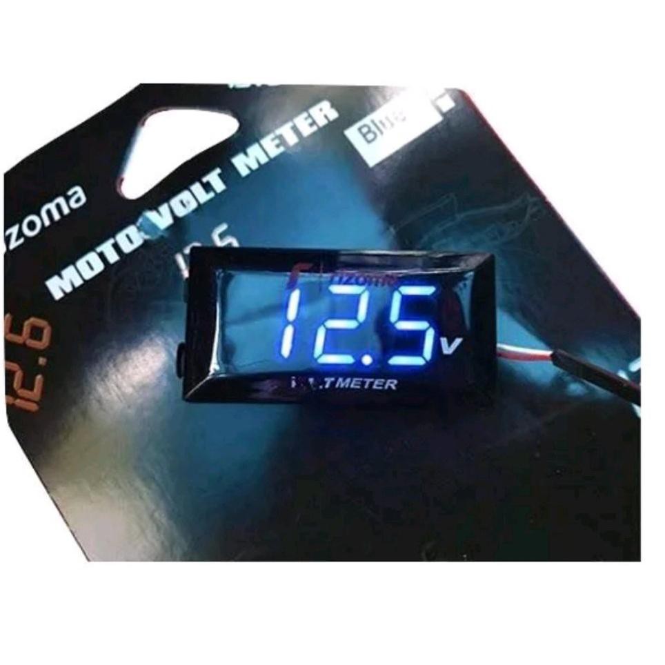Jual Volt Meter Aki Rozoma Voltmeter Untuk Pengukur Aki Motor Universal