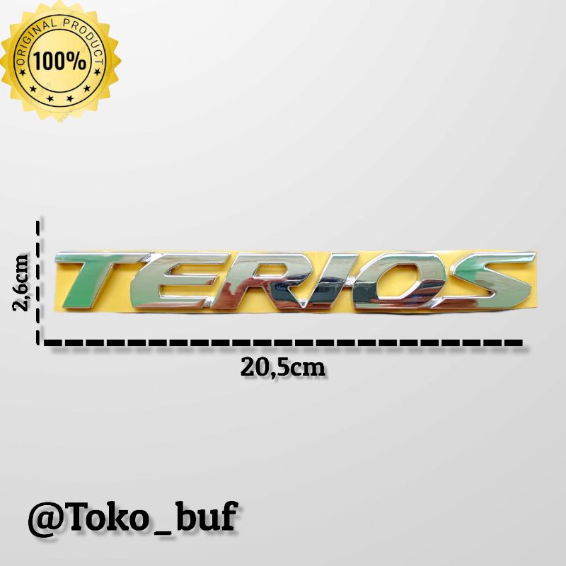 Jual Emblem Terios Emblem Tulisan Terios Bagasi Original Shopee